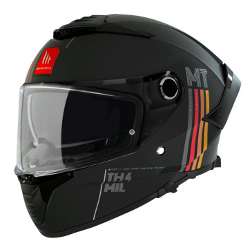 CASQUE INTEGRAL MT THUNDER 4 SV MIL A11 NOIR MAT XS (DOUBLE ECRANS / PINLOCK READY / FOGOFF READY) (ECE 22.06) 8434639165373