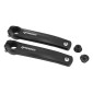 MANIVELLE DROITE + GAUCHE VAE / E-BIKE LONGUEUR 165mm ALU NOIR POUR MOTEUR SHIMANO E8000, E7000, E6100 (PAIRE)