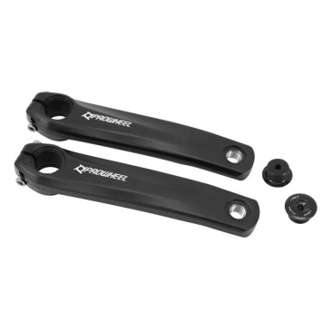 MANIVELLE DROITE + GAUCHE VAE / E-BIKE LONGUEUR 165mm ALU NOIR POUR MOTEUR SHIMANO E8000, E7000, E6100 (PAIRE)