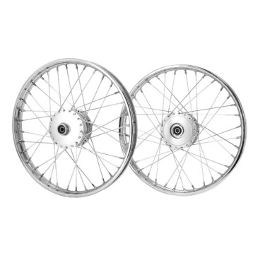 JANTE/ROUE CYCLO 17" 1,4x17 A RAYON POUR PEUGEOT 103 VOGUE AVANT/ARRIERE 36 TROUS (PAIRE) -SELECTION P2R- 3700948290552