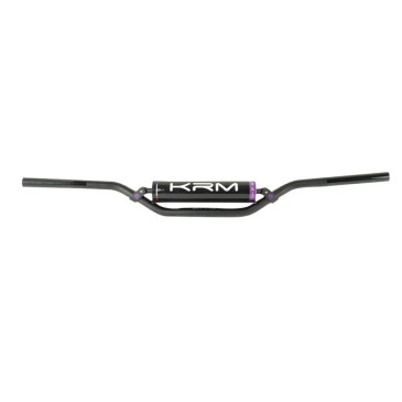 GUIDON 50 A BOITE KRM PRO RIDE DIAM 22,2mm ALU NOIR/VIOLET AVEC MOUSSE 3760382284609