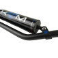 GUIDON 50 A BOITE KRM PRO RIDE DIAM 22,2mm ALU NOIR/BLEU AVEC MOUSSE 3760382284562