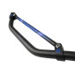 GUIDON 50 A BOITE KRM PRO RIDE DIAM 22,2mm ALU NOIR/BLEU AVEC MOUSSE 3760382284562