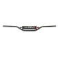 GUIDON 50 A BOITE KRM PRO RIDE DIAM 22,2mm ALU NOIR/ROUGE AVEC MOUSSE 3760382284555