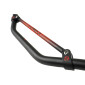 GUIDON 50 A BOITE KRM PRO RIDE DIAM 22,2mm ALU NOIR/ROUGE AVEC MOUSSE 3760382284555