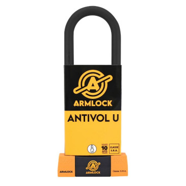 ANTIVOL U ARMLOCK CK4 NOIR/ORANGE 85 x 310 mm (DIAM 18 mm) (CLASSE SRA) 3700948258774