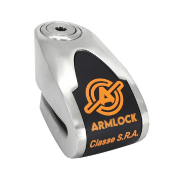 ANTITHEFT- DISC LOCK ARMLOCK WITH AUDIBLE ALARM 120 db - Ø 10 mm - BLACK (SRA + ART approved) 3700948258798