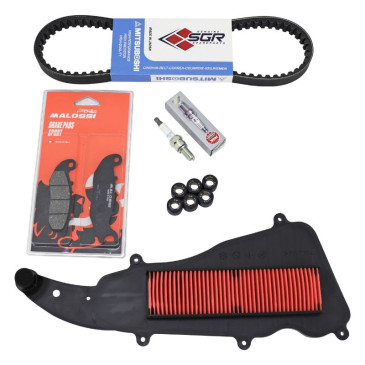 KIT ENTRETIEN SCOOT ADAPTABLE PIAGGIO 50 LIBERTY I GET 3V 2021> (PACK 5 PIECES) -SELECTION P2R- 3700948284209