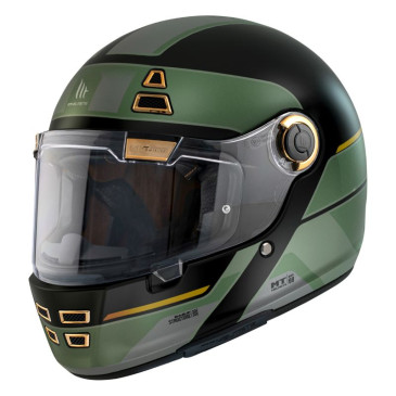 HELMET-FULL FACE MT JARAMA 68TH C1 GLOSS ARMY GREEN M (ECE 22.06) 8434639169456