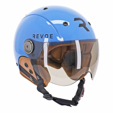 CASQUE VELO ADULTE REVOE PREMIUM URBAIN/CITY BLEU PETROL TAILLE 57-58 VISIERE REGLABLE, PROTECTION OREILLE AMOVIBLE (VENDU EN BOITE) COMPATIBLE EBIKE ET TROTTINETTE - HOMOLOGATION EN1078+A1 3707211775211