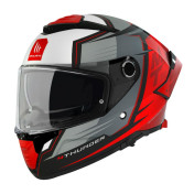 CASQUE INTEGRAL MT THUNDER 4 SV PENTAL B5 GRIS/ROUGE MAT L (DOUBLE ECRANS / PINLOCK READY / FOGOFF READY) (ECE 22.06) 8434639165823