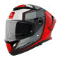 CASQUE INTEGRAL MT THUNDER 4 SV PENTAL B5 GRIS/ROUGE MAT XL (DOUBLE ECRANS / PINLOCK READY / FOGOFF READY) (ECE 22.06) 8434639165830