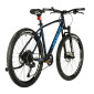 VELO MUSCULAIRE VTT 26 LEADER FOX FACTOR 2025 GARCON BLEU NUIT MAT 9V CADRE 14 POUCES (TAILLE ENFANT 140 à 148 cm) 8592826101914