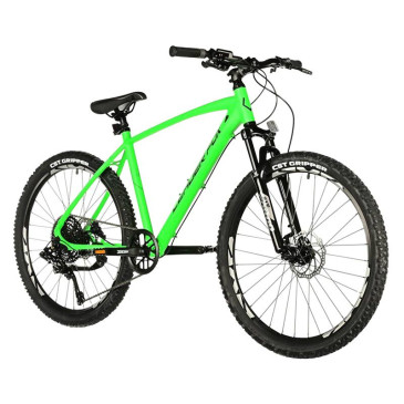 VELO MUSCULAIRE VTT 26 LEADER FOX FACTOR 2025 GARCON VERT FLUO MAT 9V CADRE 14 POUCES (TAILLE ENFANT 140 à 148 cm) 8592826102928