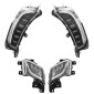 CLIGNOTANT ET FEUX AR MAXISCOOTER ADAPTABLE YAMAHA 530 TMAX 2017>2019 TRANSPARENT AV/AR DROIT ET GAUCHE A LEDS (HOMOLOGUE CE) -P2R- 3700948285350