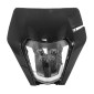 PLAQUE PHARE/TETE DE FOURCHE MOTO UNIVERSEL TYPE KTM EXC 2.0 NOIR (HOMOLOGUE CE) (LED) -P2R- 3700948285435