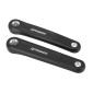 MANIVELLE DROITE + GAUCHE VAE / E-BIKE LONGUEUR 170mm ALU NOIR ISIS POUR MOTEUR BROSE (PAIRE)