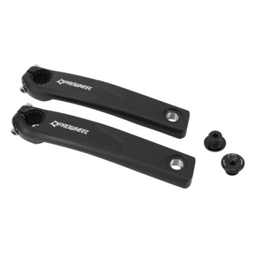 MANIVELLE DROITE + GAUCHE LONGUEUR 165mm ALU NOIR POUR MOTEUR BAFANG M500, M600 (PAIRE)