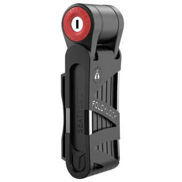 ANTIVOL VELO PLIABLE/PLIANT A CLE SEATYLOCK MINI 75cm NOIR/ROUGE TYPE COUTEAU 5060967810031