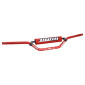 HANDLEBAR FOR 50cc MOTORBIKE VOCA CROSS - ALUMINIUM T6 - Ø22,2mm W 805mm H94mm - RED WITH PAD RED 3700948184486