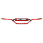 HANDLEBAR FOR 50cc MOTORBIKE VOCA CROSS - ALUMINIUM T6 - Ø22,2mm W 805mm H94mm - RED WITH PAD RED 3700948184486