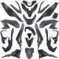 FAIRINGS/BODY PARTS FOR HONDA 125, 350 FORZA 2021> DARK GREY (22 PARTS KIT) -P2R- 3700948267288