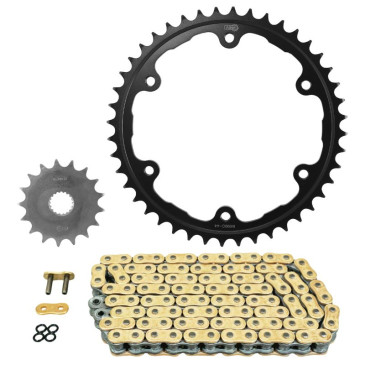 KIT CHAINE ADAPTABLE TRIUMPH 1200 SPEED TRIPLE RS 2021> 525 17x44 (DIAM COURONNE 150/170/8.5) (DEMULTIPLICATION ORIGINE) -AFAM- 5400598229237