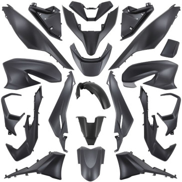 FAIRINGS/BODY PARTS FOR HONDA 125, 300 FORZA 2018>2020 DARK GREY (21 PARTS KIT) -P2R- 3700948267271