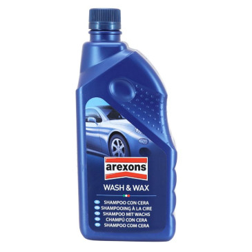 NETTOYANT SHAMPOING CIRE CARROSSERIE AREXONS WASH AND WAX 1L 8002565310138