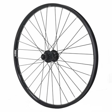 ROUE VTT DISQUE BLOCAGE 27.5" MAXX 25 TUBELESS READY ARRIERE NOIR MOYEU SHIMANO M475 DISQUE 6 TROUS 11/10/9V COMPATIBLE VAE / ALL TERRAIN - JANTE 25C 32 RAYONS