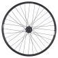 ROUE VTT DISQUE BLOCAGE 27.5" MAXX 25 TUBELESS READY AVANT NOIR MOYEU SHIMANO M475 DISQUE 6 TROUS DISQUE COMPATIBLE VAE / ALL TERRAIN - JANTE 25C 32 RAYONS