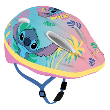 CASQUE VELO ENFANT DISNEY STITCH ROSE AVEC MOLETTE REGLAGE TAILLE 52-56 (VENDU SUR CARTE) 5902308592919