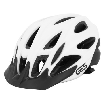 CASQUE VELO ADULTE GES VTT/GRAVEL REVO BLANC IN-MOLD TAILLE 58-61 AVEC VISIERE ET FIT-SYSTEM (VENDU EN BOITE) 8435274966233