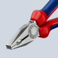 PINCE UNIVERSELLE PRO KNIPEX 180mm CHROME AVEC POIGNEE CONFORT (03 05 180) -MADE IN GERMANY- 4003773034933