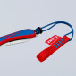 COUTEAU PLIANT PRO KNIPEX LAME EN ACIER INOXYDABLE ROUGE/BLEU (16 20 50 SB) -MADE IN GERMANY- 4003773082705