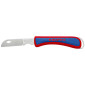 COUTEAU PLIANT PRO KNIPEX LAME EN ACIER INOXYDABLE ROUGE/BLEU (16 20 50 SB) -MADE IN GERMANY- 4003773082705