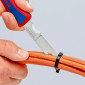 COUTEAU PLIANT PRO KNIPEX LAME EN ACIER INOXYDABLE ROUGE/BLEU (16 20 50 SB) -MADE IN GERMANY- 4003773082705