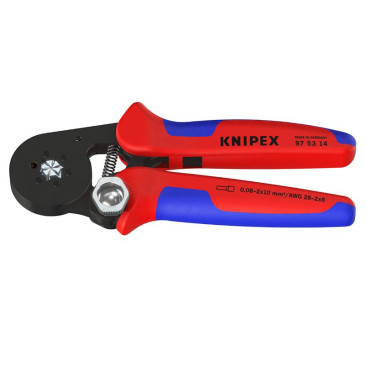 PINCE A SERTIR PRO KNIPEX AUTO-AJUSTABLE POUR EMBOUT DE CABLE 180mm (97 53 14) -MADE IN GERMANY- 4003773041474