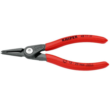 PINCE A CIRCLIPS INTERIEUR PRO KNIPEX 140mm DIAM CIRCLIPS 12 A 25mm GRIS ANTIROUILLE POINTE 1,3mm (DROITE) (48 11 J1) -MADE IN GERMANY- 4003773048527