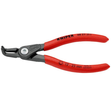 PINCE A CIRCLIPS INTERIEUR PRO KNIPEX 130mm DIAM CIRCLIPS 12 A 25mm GRIS ATRAMENTISEE (COUDEE) (48 21 J01) -MADE IN GERMANY- 4003773048633