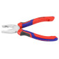 PINCE UNIVERSELLE PRO KNIPEX 180mm CHROME AVEC POIGNEE CONFORT (03 05 180) -MADE IN GERMANY- 4003773034933