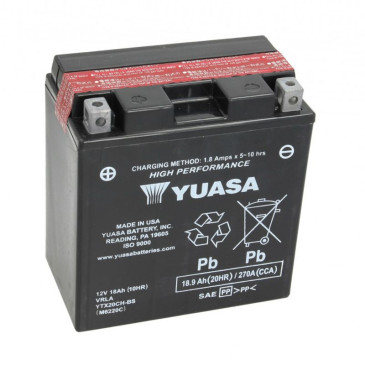 BATTERIE 12V 20 Ah YTX20AH-BS ORIGINE PIAGGIO MOTO-GUZZI 1200 BREVA, GRISO -GU05704531-