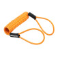 ANTIVOL U / BLOQUE DISQUE ARMLOCK CK5 NOIR/ORANGE MINI 52 x 65 mm DIAM 16mm AVEC CORDON DE RAPPEL ORANGE (CLASSE SRA) (3 CLES) 3700948258750