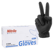 GANTS ATELIER NITRILE A USAGE UNIQUE NOIR T7 (S) (BOITE DE 100) (HOMOLOGUE CE 2777) -P2R- 3700948289426