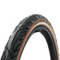 PNEU VTT URBAIN 27.5 X 2.20 CONTINENTAL PURE CONTACT NOIR FLANC MARRON REFLEX TUBELESS READY (55-584) COMPATIBLE VAE 4019238074000