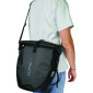 SACOCHE ARRIERE VELO HAPO.G WATERPROOF PVC 20L NOIR (VENDU A L'UNITE) - FIXATION CROCHETS SUR PORTE BAGAGE 3104889922457