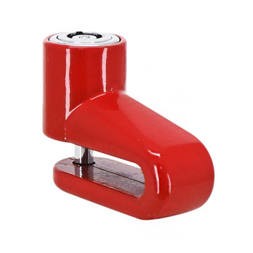 ANTIVOL MINI BLOQUE DISQUE POUR TROTTINETTE ROUGE (INCLUS SUPPORT DE FIXATION) 3700948296967