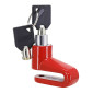 ANTIVOL MINI BLOQUE DISQUE POUR TROTTINETTE ROUGE (INCLUS SUPPORT DE FIXATION) 3700948296967