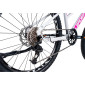 VELO MUSCULAIRE VTT 24 LEADER FOX CAPITAN 2025 FILLE BLANC/ROSE MAT 8V (TAILLE ENFANT 135 à 145 cm) 8592826101662