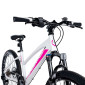 VELO MUSCULAIRE VTT 24 LEADER FOX CAPITAN 2025 FILLE BLANC/ROSE MAT 8V (TAILLE ENFANT 135 à 145 cm) 8592826101662